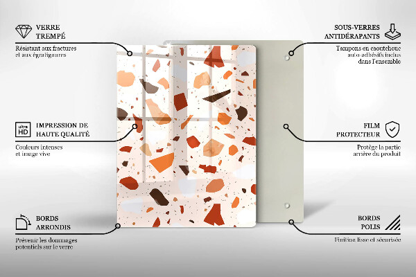 Kryt na indukčnú dosku Dekoratívna kamenina
