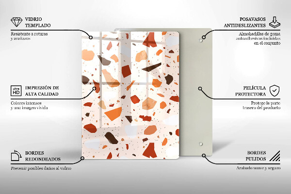 Kryt na indukčnú dosku Dekoratívna kamenina