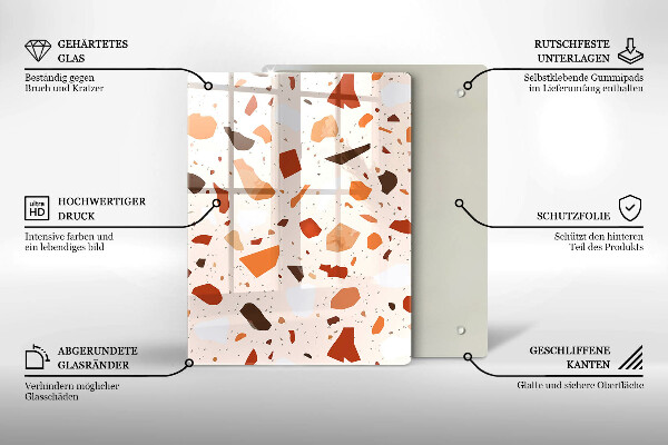 Kryt na indukčnú dosku Dekoratívna kamenina
