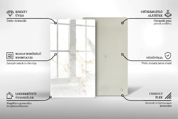 Kryt na sporák Elegantný mramorový kameň