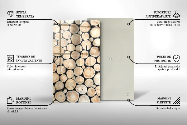 Kryt na sporák Drevené kmene stromov