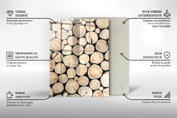 Kryt na sporák Drevené kmene stromov