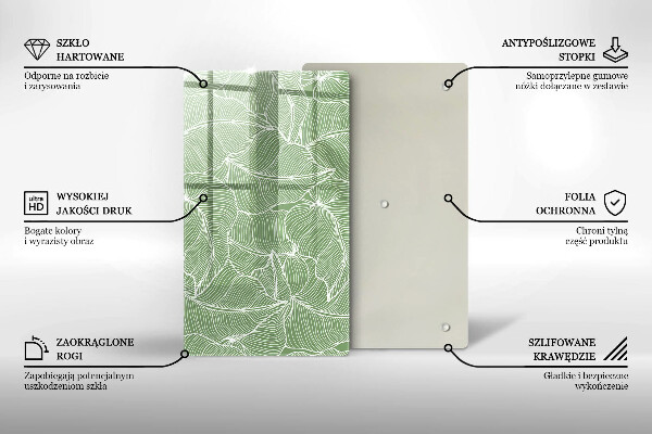 Kryt na indukčnú dosku Lineárne listy