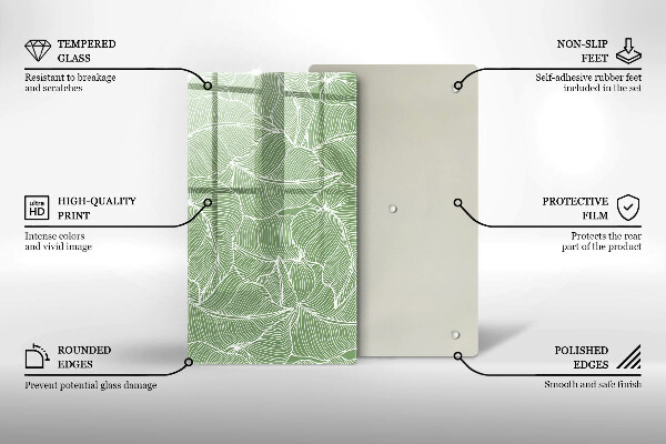 Kryt na indukčnú dosku Lineárne listy