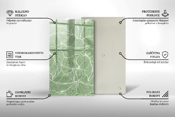 Kryt na indukčnú dosku Lineárne listy