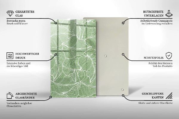 Kryt na indukčnú dosku Lineárne listy