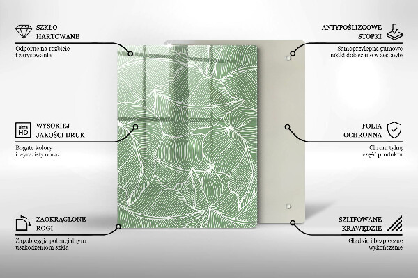 Kryt na indukčnú dosku Lineárne listy