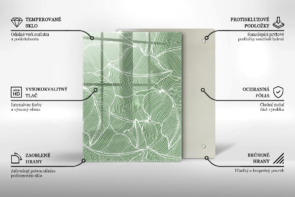 Kryt na indukčnú dosku Lineárne listy