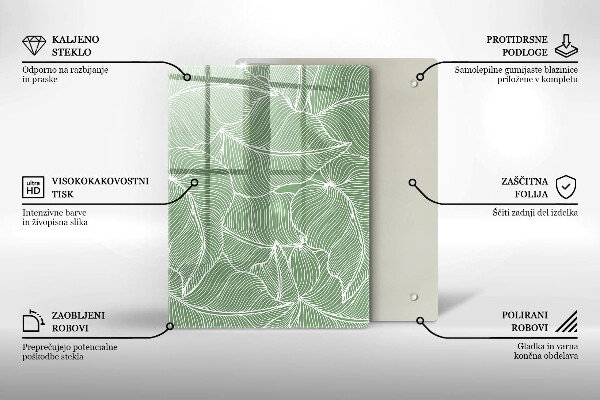 Kryt na indukčnú dosku Lineárne listy