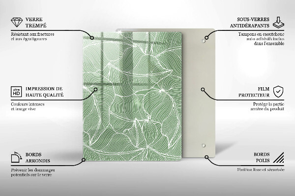 Kryt na indukčnú dosku Lineárne listy