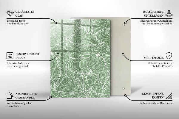 Kryt na indukčnú dosku Lineárne listy