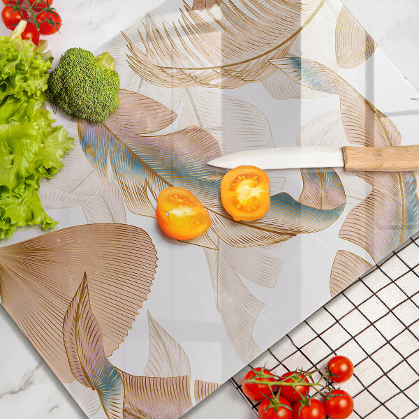 Kryt na indukčnú dosku Boho perie a listy