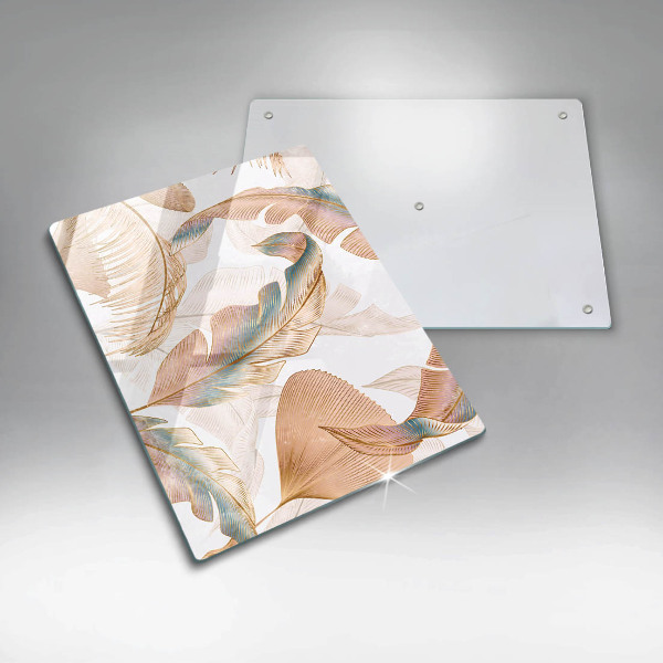 Kryt na indukčnú dosku Boho perie a listy