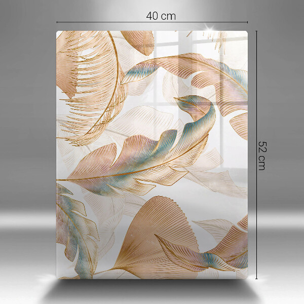 Kryt na indukčnú dosku Boho perie a listy