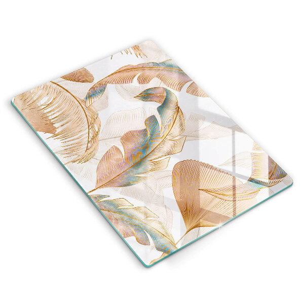 Kryt na indukčnú dosku Boho perie a listy