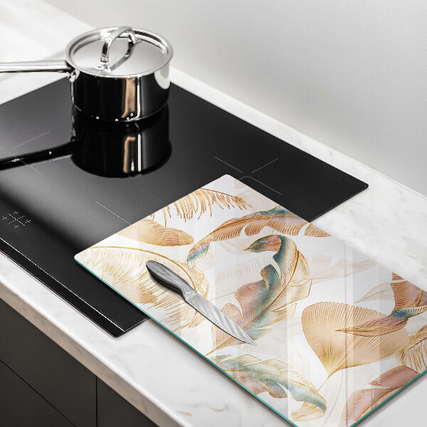 Kryt na indukčnú dosku Boho perie a listy