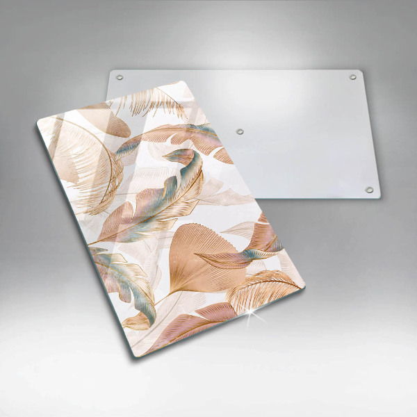 Kryt na indukčnú dosku Boho perie a listy