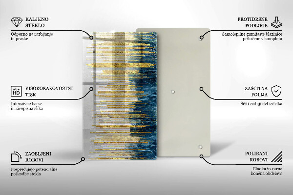 Kryt na indukčnú dosku Dizajnérska abstrakcia