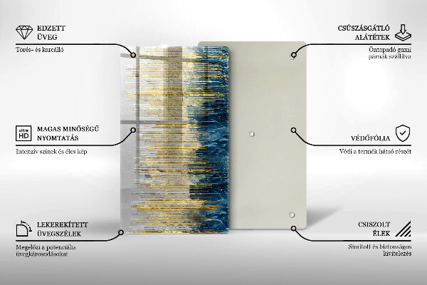 Kryt na indukčnú dosku Dizajnérska abstrakcia