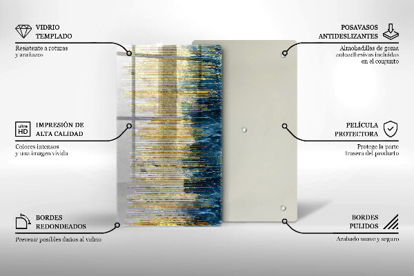 Kryt na indukčnú dosku Dizajnérska abstrakcia