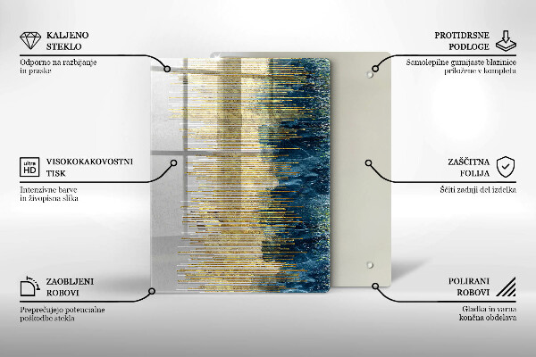 Kryt na indukčnú dosku Dizajnérska abstrakcia
