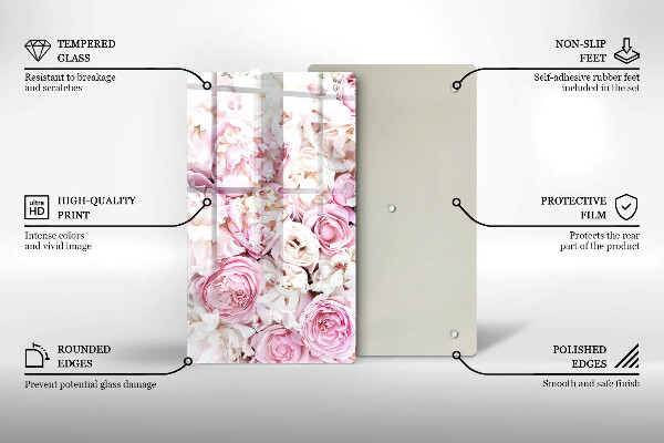 Kryt na indukčnú dosku Pivoňková kytica