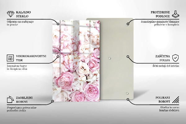 Kryt na indukčnú dosku Pivoňková kytica