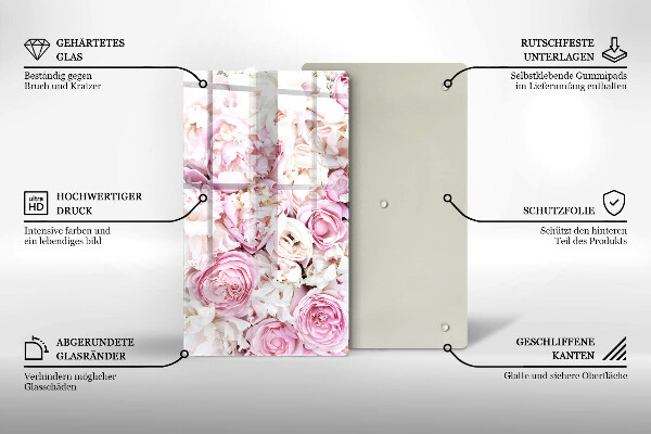 Kryt na indukčnú dosku Pivoňková kytica