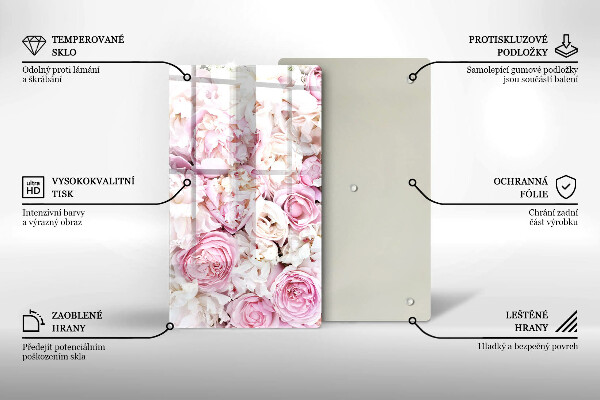 Kryt na indukčnú dosku Pivoňková kytica