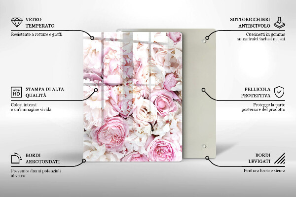 Kryt na indukčnú dosku Pivoňková kytica