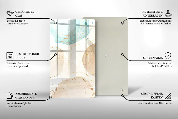 Kryt na sporák Boho škvrny a zlato