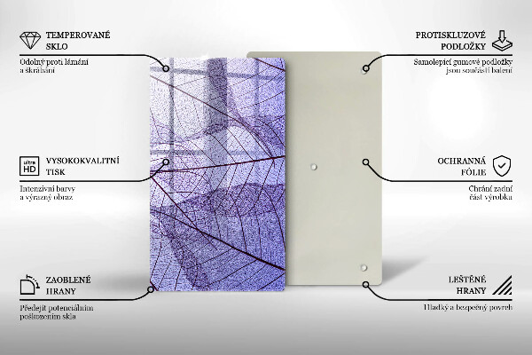 Kryt na sporák Listy so žilami