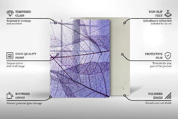 Kryt na sporák Listy so žilami