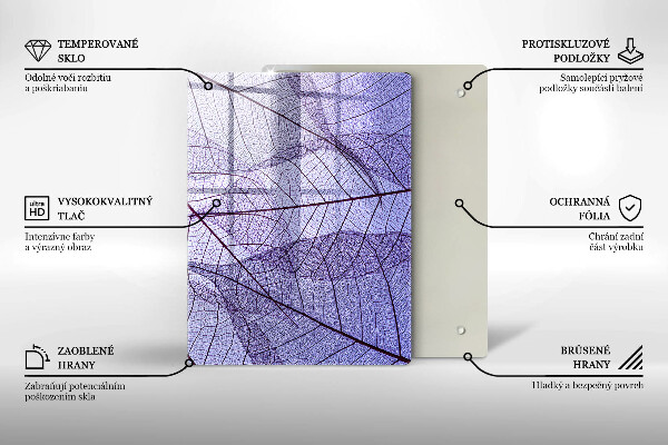 Kryt na sporák Listy so žilami