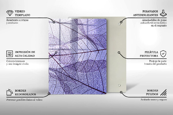 Kryt na sporák Listy so žilami