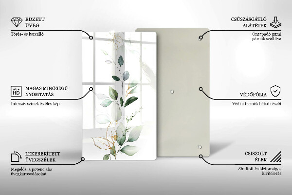 Kryt na sporák Akvarelové listy