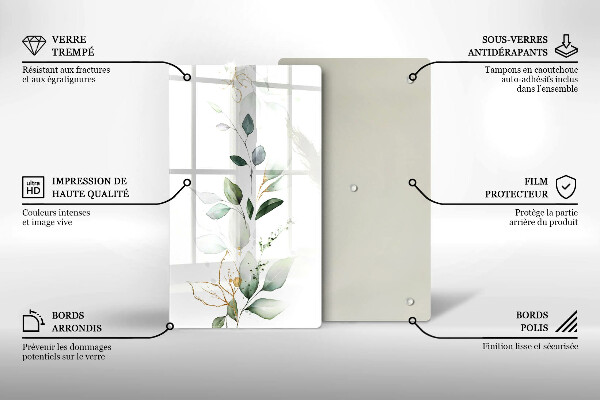 Kryt na sporák Akvarelové listy