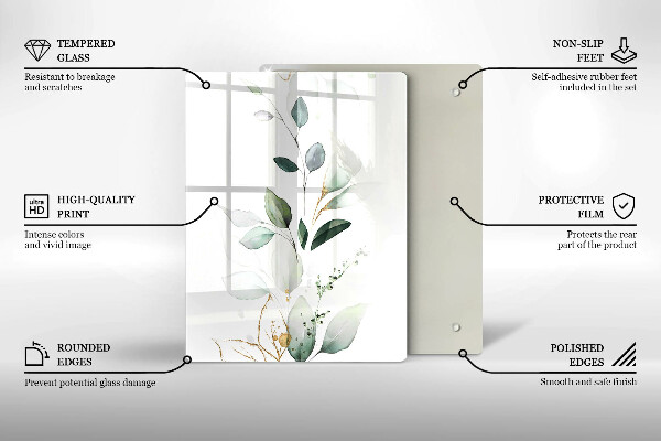 Kryt na sporák Akvarelové listy