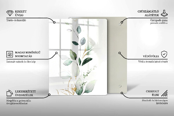 Kryt na sporák Akvarelové listy