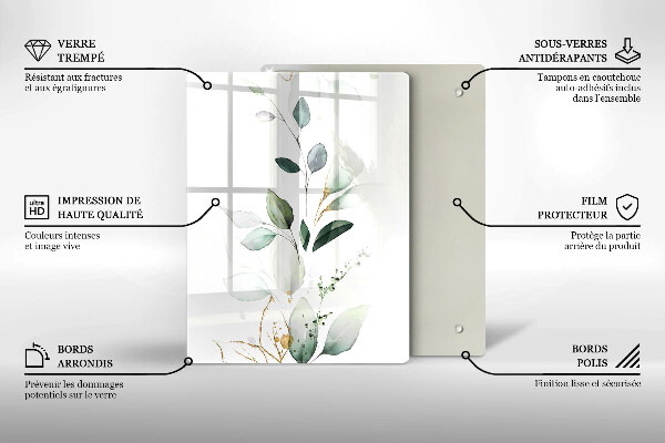 Kryt na sporák Akvarelové listy