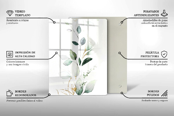 Kryt na sporák Akvarelové listy