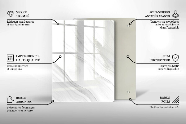 Kryt na sporák Jemný mramor