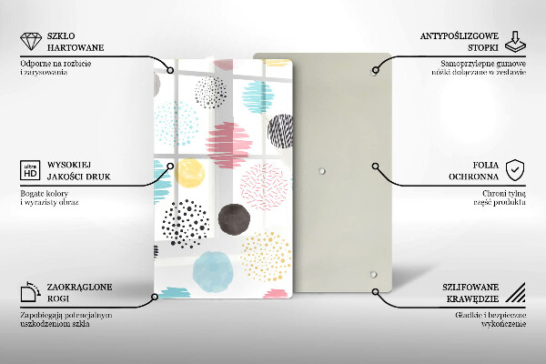 Kryt na sporák Maľované tvary