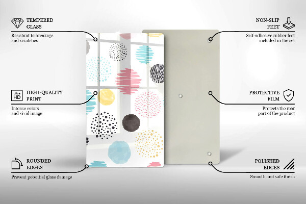 Kryt na sporák Maľované tvary