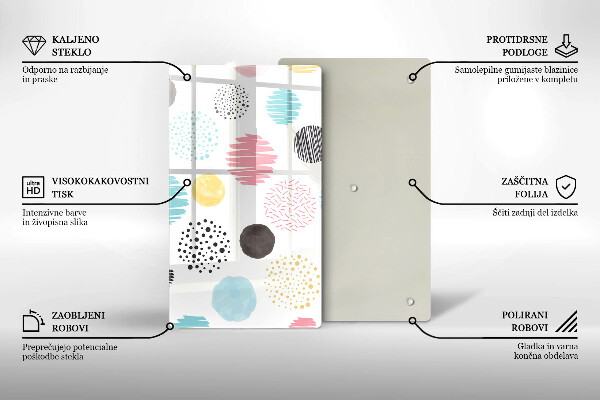 Kryt na sporák Maľované tvary