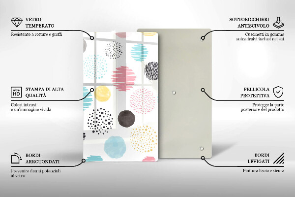 Kryt na sporák Maľované tvary