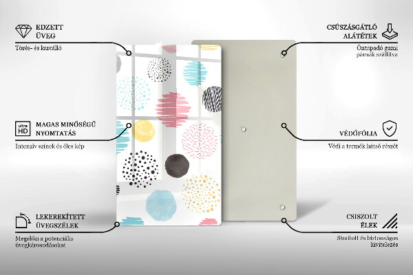 Kryt na sporák Maľované tvary