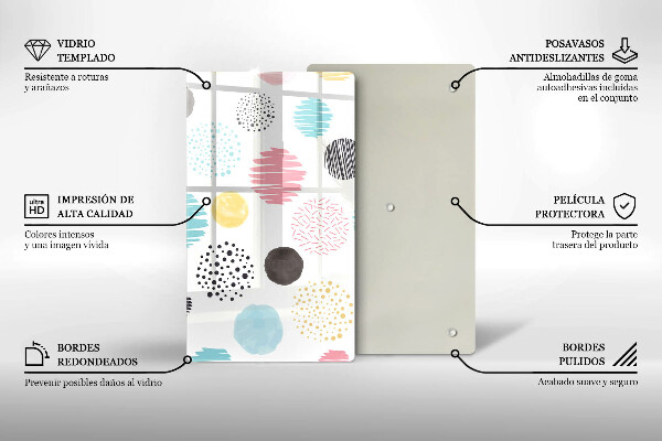 Kryt na sporák Maľované tvary