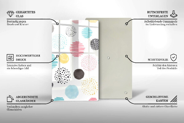 Kryt na sporák Maľované tvary