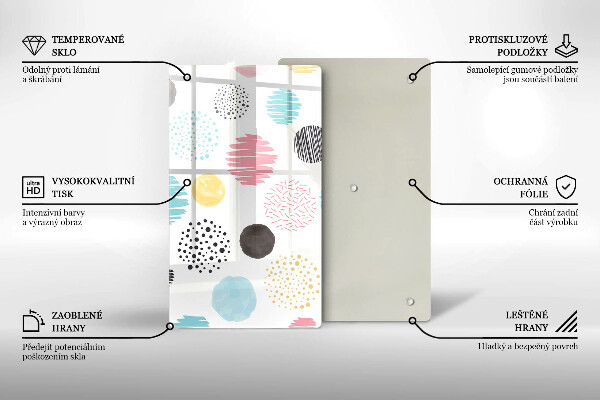 Kryt na sporák Maľované tvary